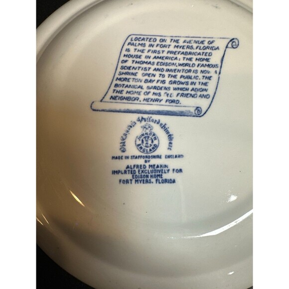 3 Alfred Meakin Blue Florida Souvenir Plates 7" - Picture 4 of 9